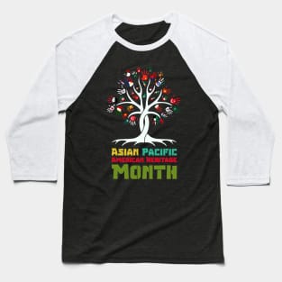 aapi month gift :Asian Pacific American Heritage Month Baseball T-Shirt